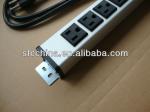 aluminium alloy UL approved American 6-outlet power strip, surge protector with