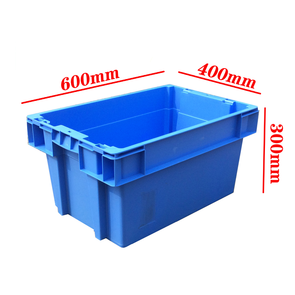 Industrial Storage Transportation 45L Blue Food Grade Plastic Crates For Classroom