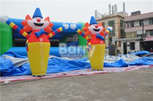 China 2.6H M Clown Customize Inflatable Advertising Products , Usb Mini Inflatable Air Dancer factory
