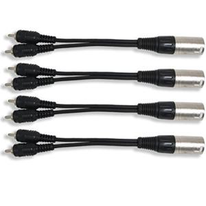 China Home 4mm Audio Link Cable Metal 3 Pin XLR Male Plug 21g Copper Conductor and Shield factory