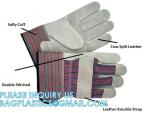 Heavy Duty Leather Welding Working Gloves, Palm safety Gloves, suede finish,