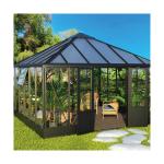 luxury hobby clear glass greenhouse,greenhouse kits with PC , heavy duty