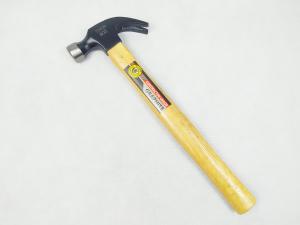 China 8OZ American Type Carbon Steel Claw hammer with wooden handle and black painted surface factory