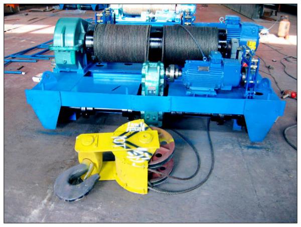 China Winch Crab Electric Trolley Hoist For Heavy Industry 500 Ton factory