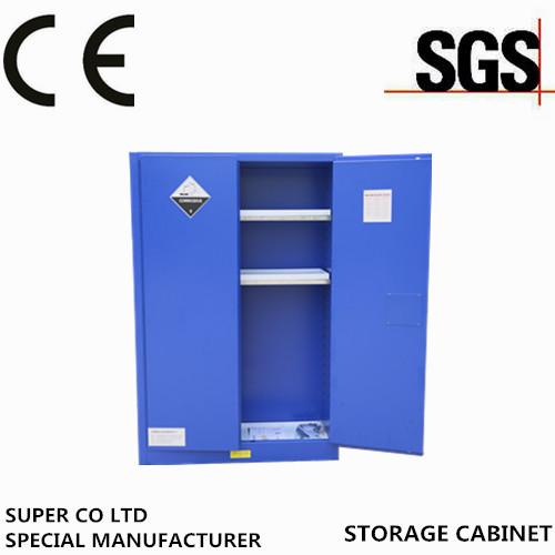 Fulfuric Blue Steel Corrosive Storage Cabinet 45-gallon with 2 Shelves