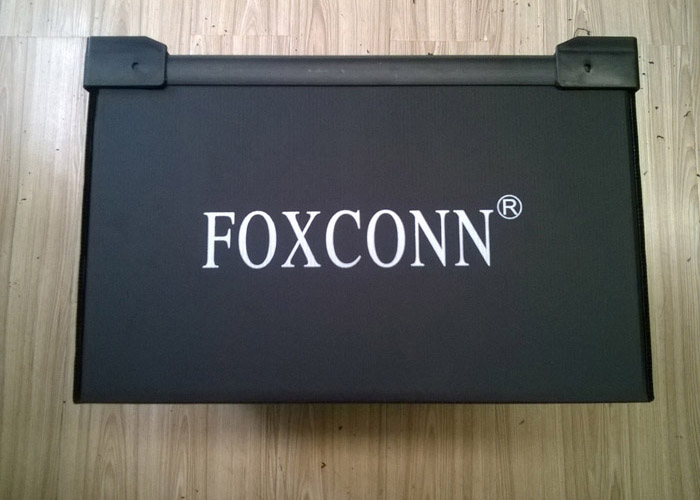 Reusable Lightweight Plastic Antistatic ESD Turnover Boxes For Electronic Components