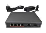 POE-S1104G(4GE+1GE+1GE SFP)_4 Port Gigabit IEEE802.3af/at PoE Switch with 65W