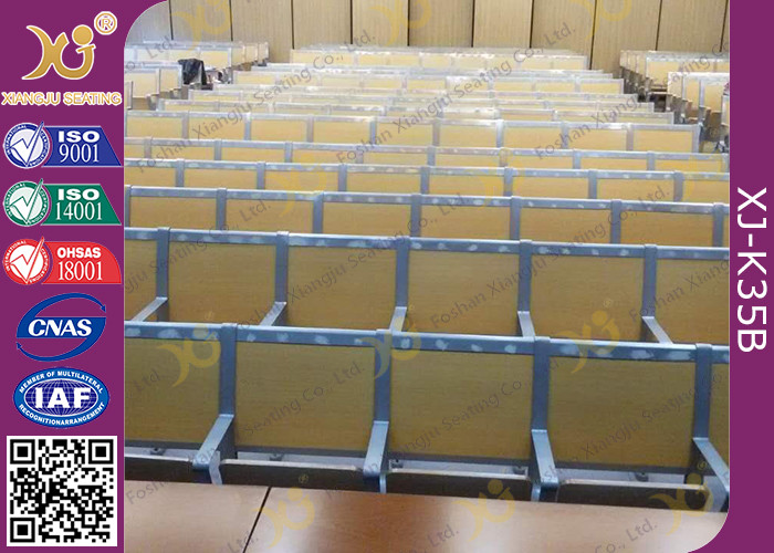 University Classroom Aluminum School Desk And Chair Set With Foldable Table