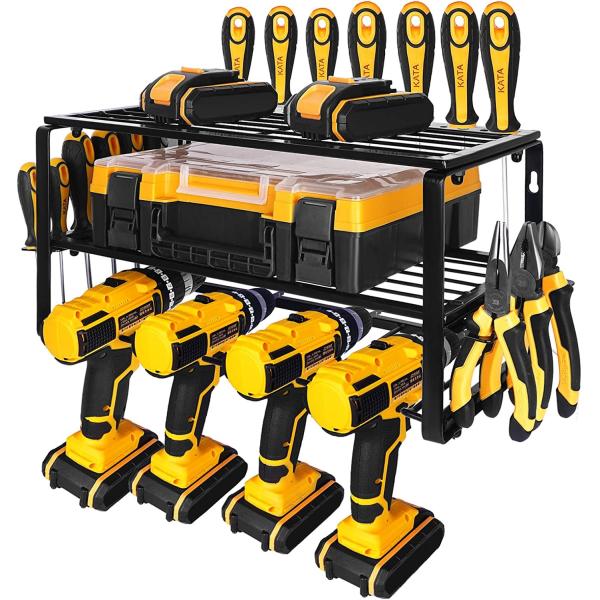 China Power Tool Organizer Wall Mount Drill Holder for Non-folding Rack Classification factory
