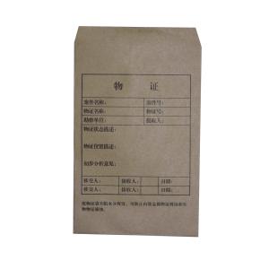 China Q029 NO.4 Kraft paper evidence bag factory
