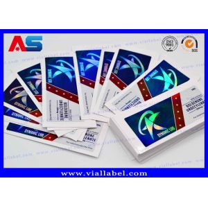 Custom Peptide Bottle Labels Glossy Waterproof For Small Bottles Medication