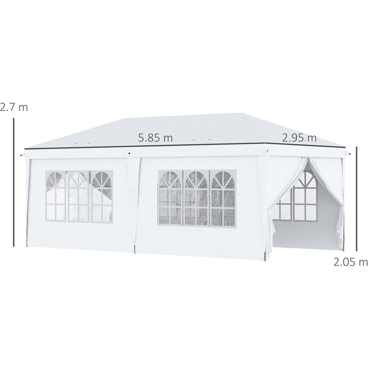 AJUNION Customized Size Outdoor Party Tent Pop Up Gazebo Tent with High Density Fabric