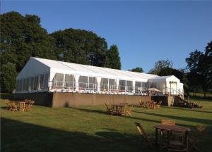 China Garden Marquee Tent , 200 Seats Luxury Wedding Tent Outdoor Wedding Celebrations factory