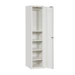 Nordic Style One Door Wardrobe With Mirror , Home Steel Wardrobe No Screws