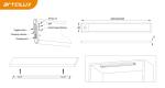 A3378 Rechargeable Body Sensor Pendant Light 200/400/520*40*12mm DC12V 4014
