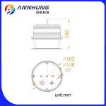 Monocrystalline Silicon 10cd Solar Single Aviation Obstruction Light 20fpm For