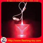 China Red, Yellow, Blue Glow Flash Pendan, Flashing Led Necklaces HL-B2112 factory