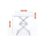 Wooden Middle Minimalistic Coffee Table Sitting Room Manual Height Adjustable