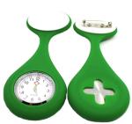 Sky Blue Silicone Gel Nurses Fob Watch With Japan PC21S Movement