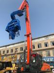 Hitachi Excavator Mounted Vibro Hammer For Cement Square Piling Construction