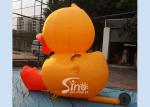 3m High Giant Inflatable Yellow Duck For Advertising On Ground For Outdoor