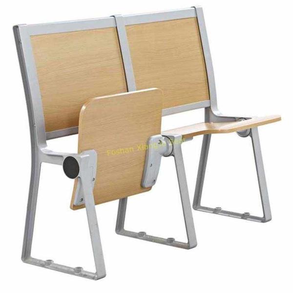 China University / College Classroom Furniture / Student Desk And Chair Without Armrest factory