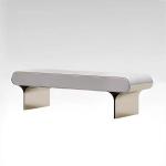 Fashion Living Room Sofa Stainless Steel Hotel Room Bedside Bench Matte Finish