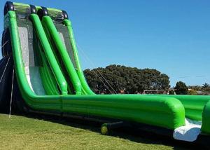 China 0.55mm PVC Tarpaulin Giant Inflatable Slide With Double Stitching factory