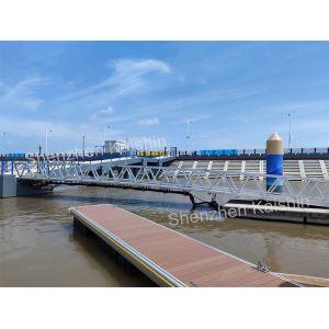 China Aluminum Alloy Floating Dock Walkway Pontoon Pier Custom Marine Pontoon on sale