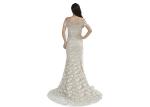 Embroidery Lace Off The Shoulder Short Sleeve Long Evening Gowns / Mermaid Prom