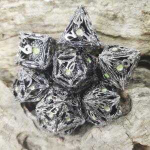 China Sturdy Polishing Sturdy Portable Handmade Anti wear Mini polyhedral RPG Dice Set factory