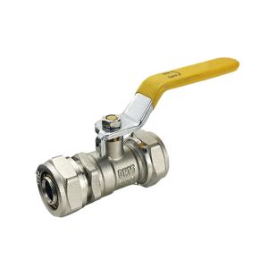 China Customized Support Tubomart Forged Yellow Long Handle Brass Ball Valves Ball Gas Valve factory