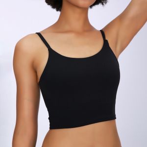 ODM Womens Longline Sports Bra With Padding Spandex Material