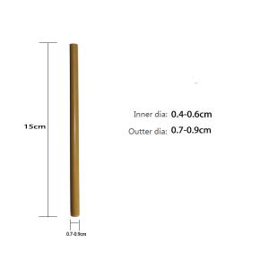 China Personalized Bamboo Drinking Straws For Cocktail Party 15cm factory