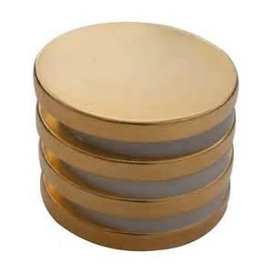 China Beauty Gold Coated Good Quality Disc Neodymium Iorn Boron Magnet factory