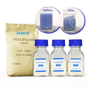 China Polyacrylamide PAM Polyelectrolyte Flocculant Chemicals used in Sewage Treatment Plant factory