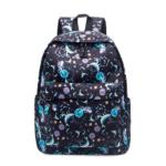 Waterproof Nylon Backpack Men's Clear Sweet Print Student Schoolbag Women's