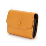 Stylish First-Layer Cowhide Short Accordion Card Holder with Genuine Leather