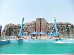 Commercial funny free fall fiberglass water slide for water theme parks