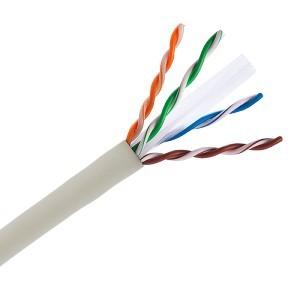 23AWG 0.58MM UTP Network Cable , Bulk CAT6 Patch Cables Conductor Resistance