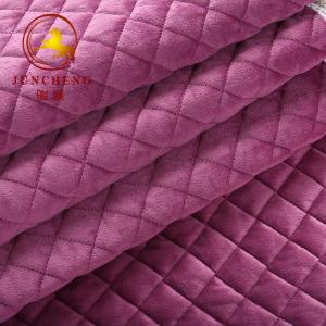 China 2018 New arrival high quality quilted velvet fabric for sofa and sofa cover factory