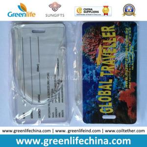 China Custom Imprinted Membership PVC Luggage Hang Tag W/Loop factory
