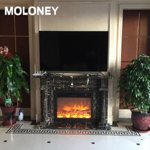 China 40'' 1020mm Insert Recessed Wall Electric Fireplace Fake Charcoal Decoration Heater 750-1500W with LED Fire factory
