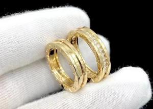 China 3.26g weight 18K Solid Gold Jewellery Ring 0.4ct for Engagement Wedding ODM factory