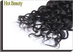 Full Tightened Water Wave Virgin Human Hair Extensions Healthy Natural Black