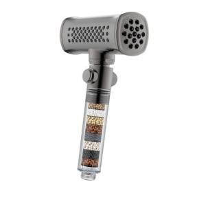 China High Pressure Handheld Shower Dual Nozzle Filter Handheld Bath Spray factory