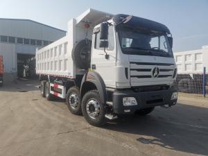 China Brand New Dump Truck Beiben 8*4 White Color Weichai 380hp Turbocharged Euro 2 Use In Africa factory