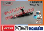 Neutral New Fuel Injector 095000-6140 6261-11-3200 For Komatsu PC800-8 Excavator