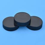 Black 11.3mm Height Plastic Screw Cap Custom Logo