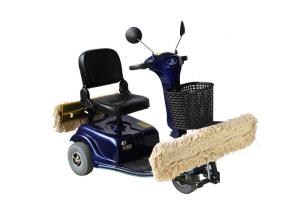 China Energy Efficient Dust Cart Scooter For Hard Floor Routine Maintenance factory